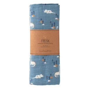 Fresk Mussola Swaddle 120×120 Dinosauri