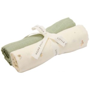 Little Dutch Swaddle in Cotone – Essential Sage 2 pezzi