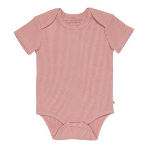 Little Dutch Body manica corta in cotone biologico Vintage Pink