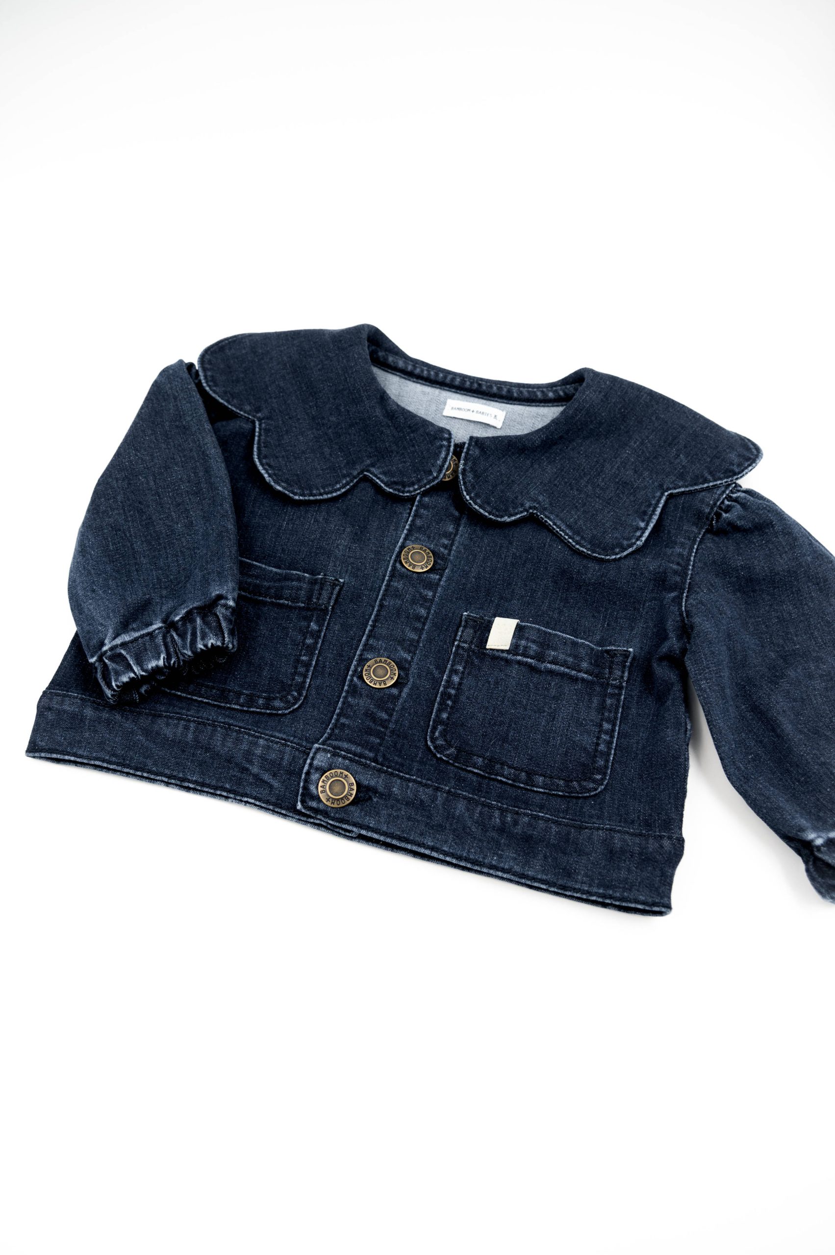 Giacca con colletto a fiore - BLU 07 - immagine 4