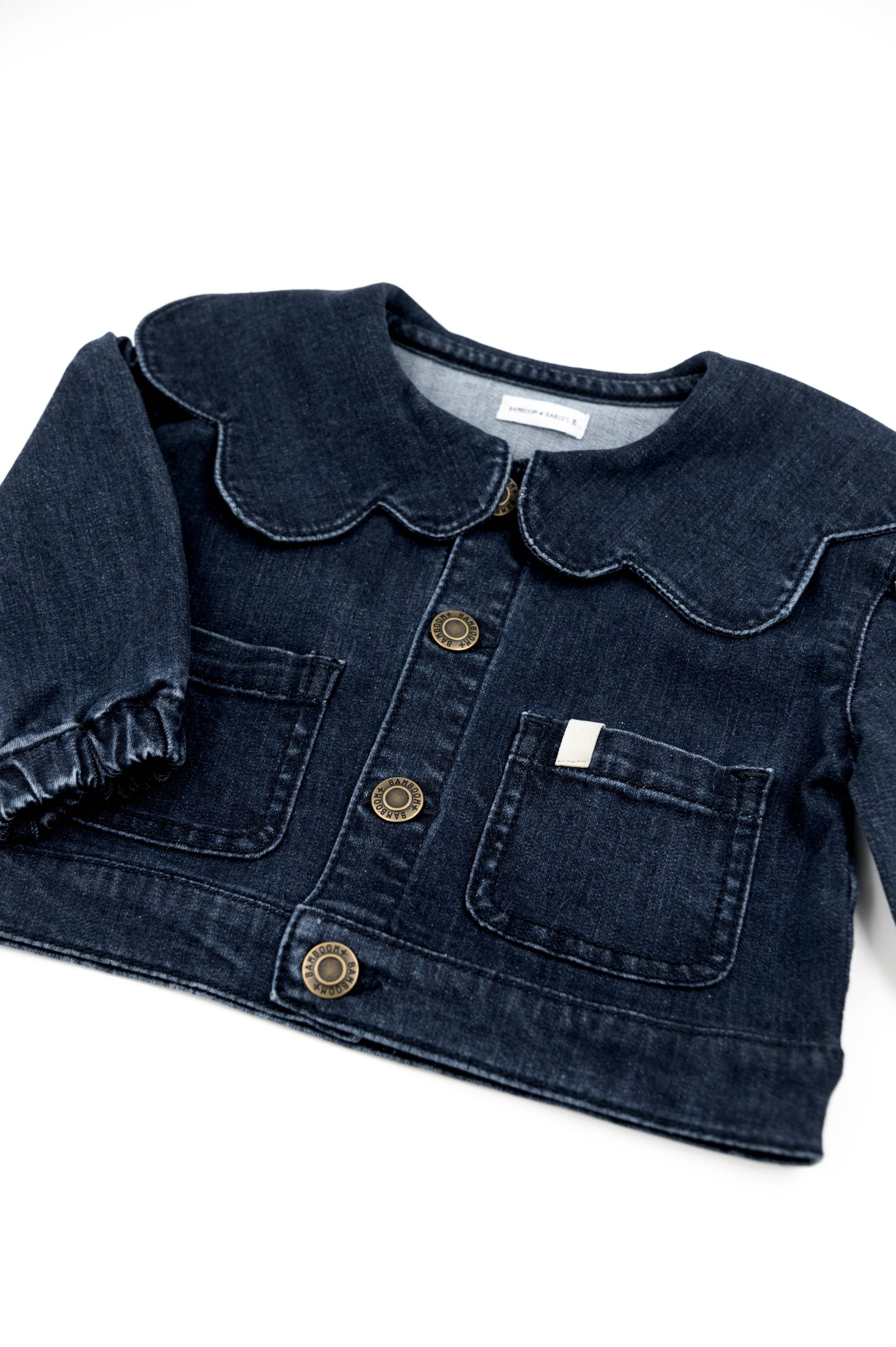 Giacca con colletto a fiore - BLU 07 - immagine 3