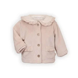 Giacca Curderoy con collo teddy - VINTAGE PINK 341