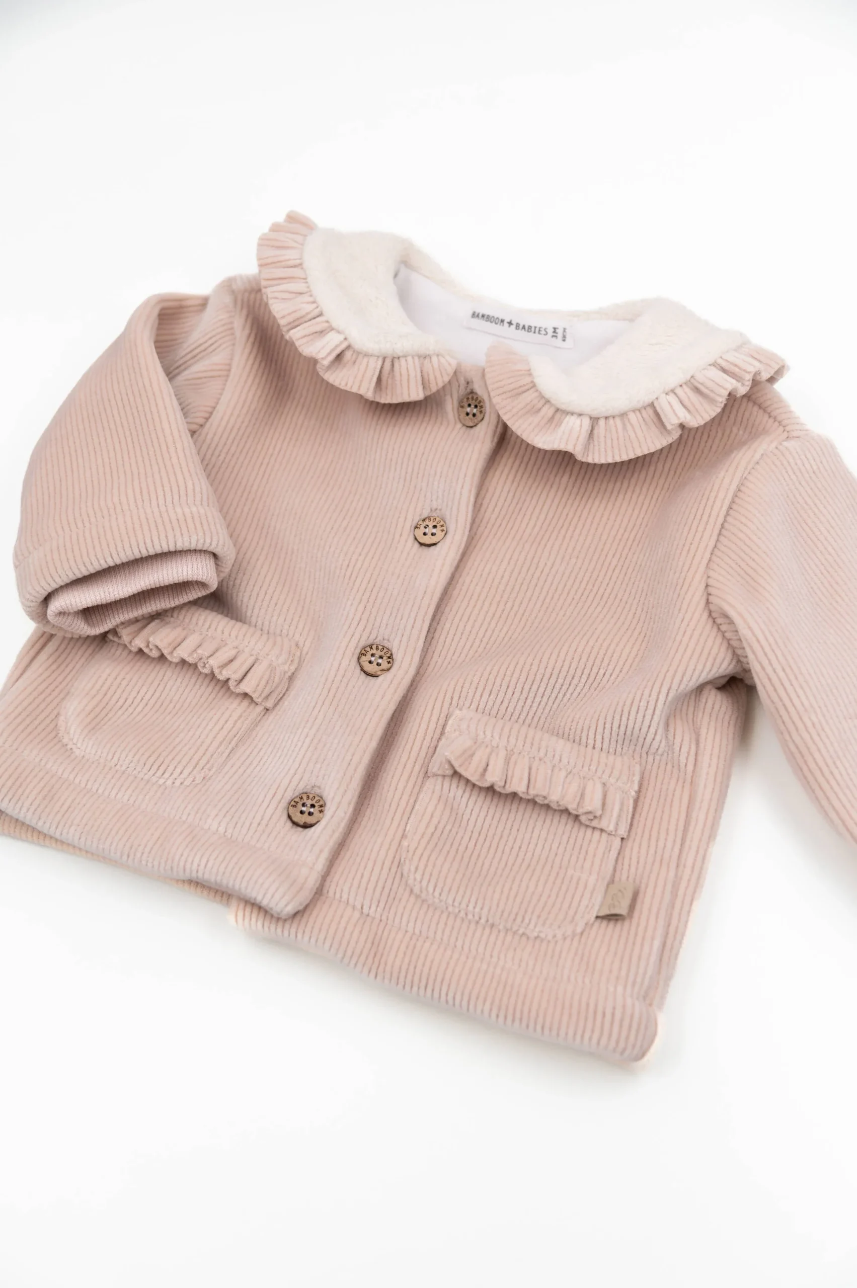 Giacca Curderoy con collo teddy - VINTAGE PINK 341 - immagine 5