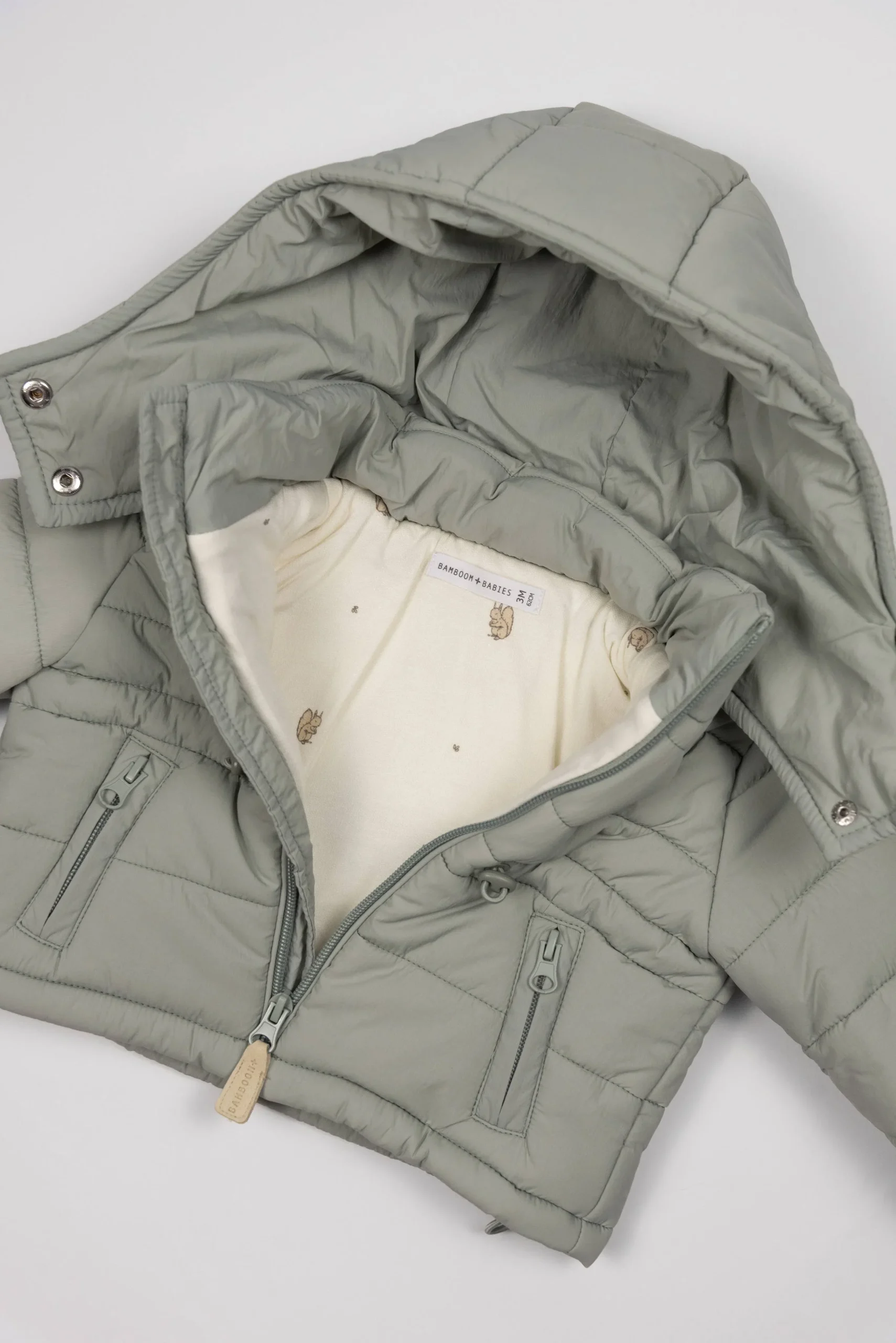 Giacca con cappuccio removibile - MOSS GREY 351 - immagine 4