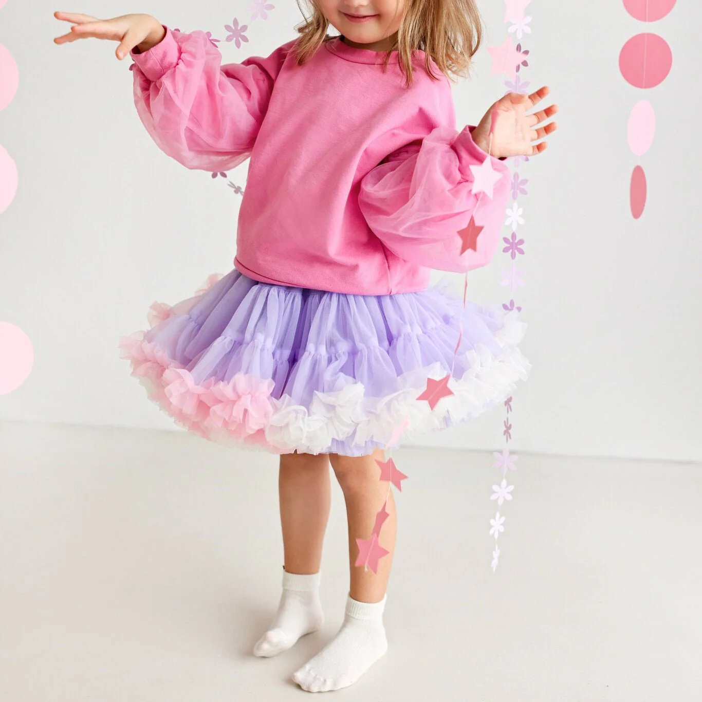 Gonna Ampia in Tulle Unicorn - immagine 3