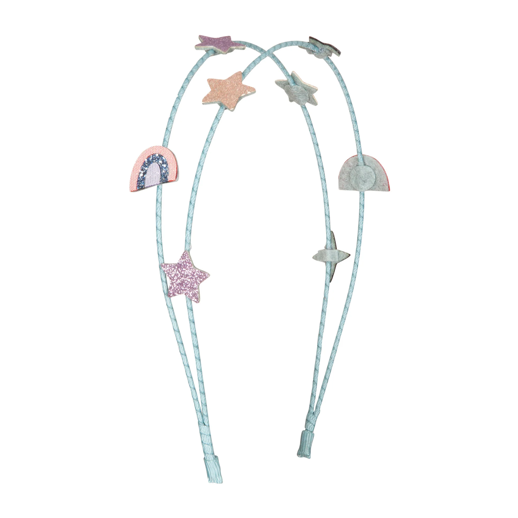 Cerchietto Doppio Stelle e Arcobaleno