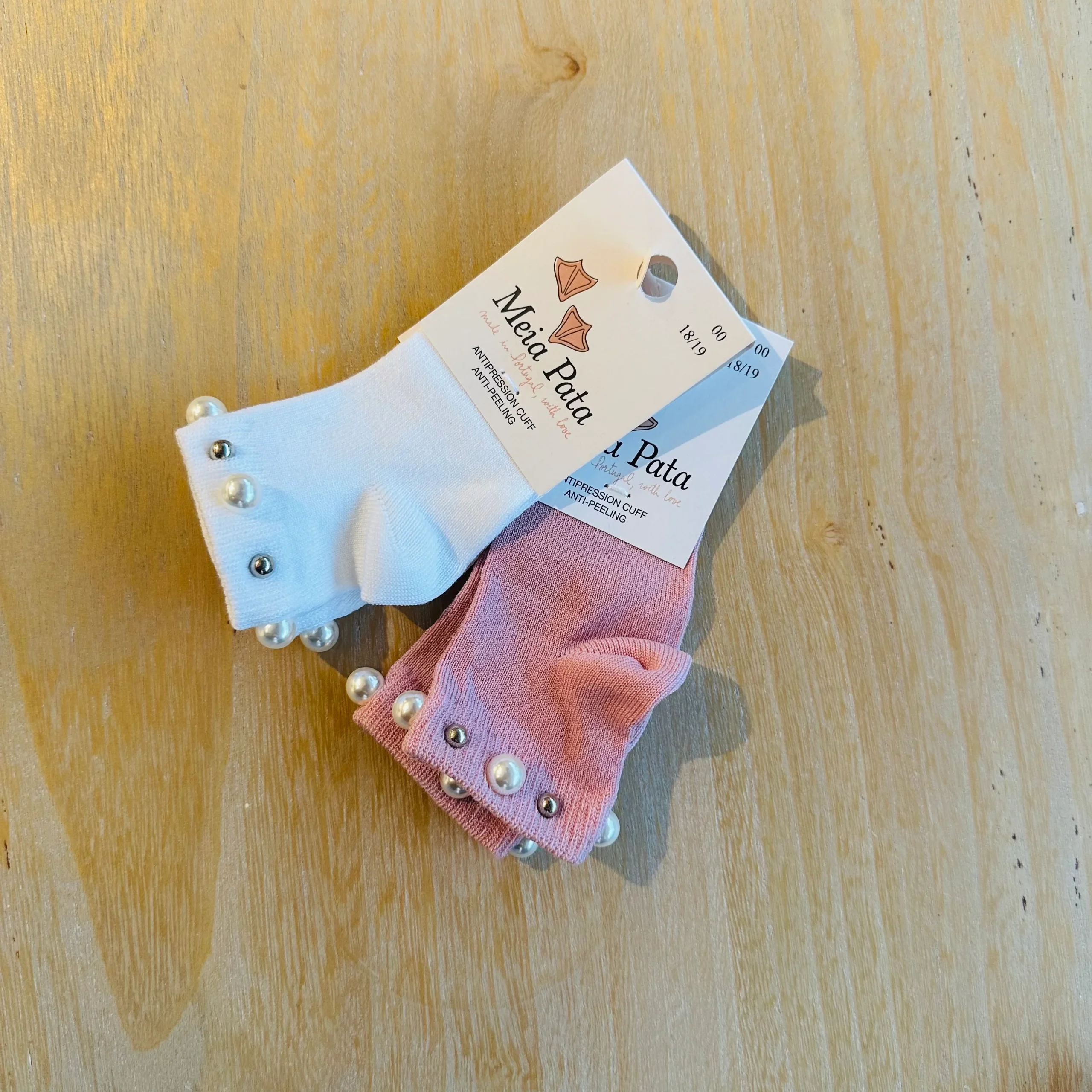 Calze Basse bimba con perline in cotone Meia Pata - immagine 4