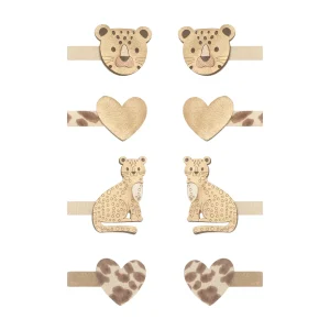 Mini Clip Leopardo e cuori