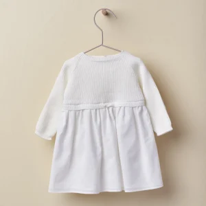 Abito in cotone organico e maglia fine