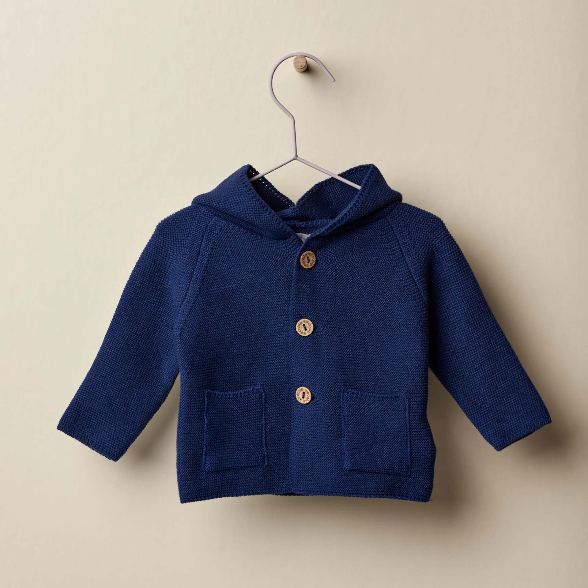 Cardigan in Cotone con tasche e cappuccio - immagine 2