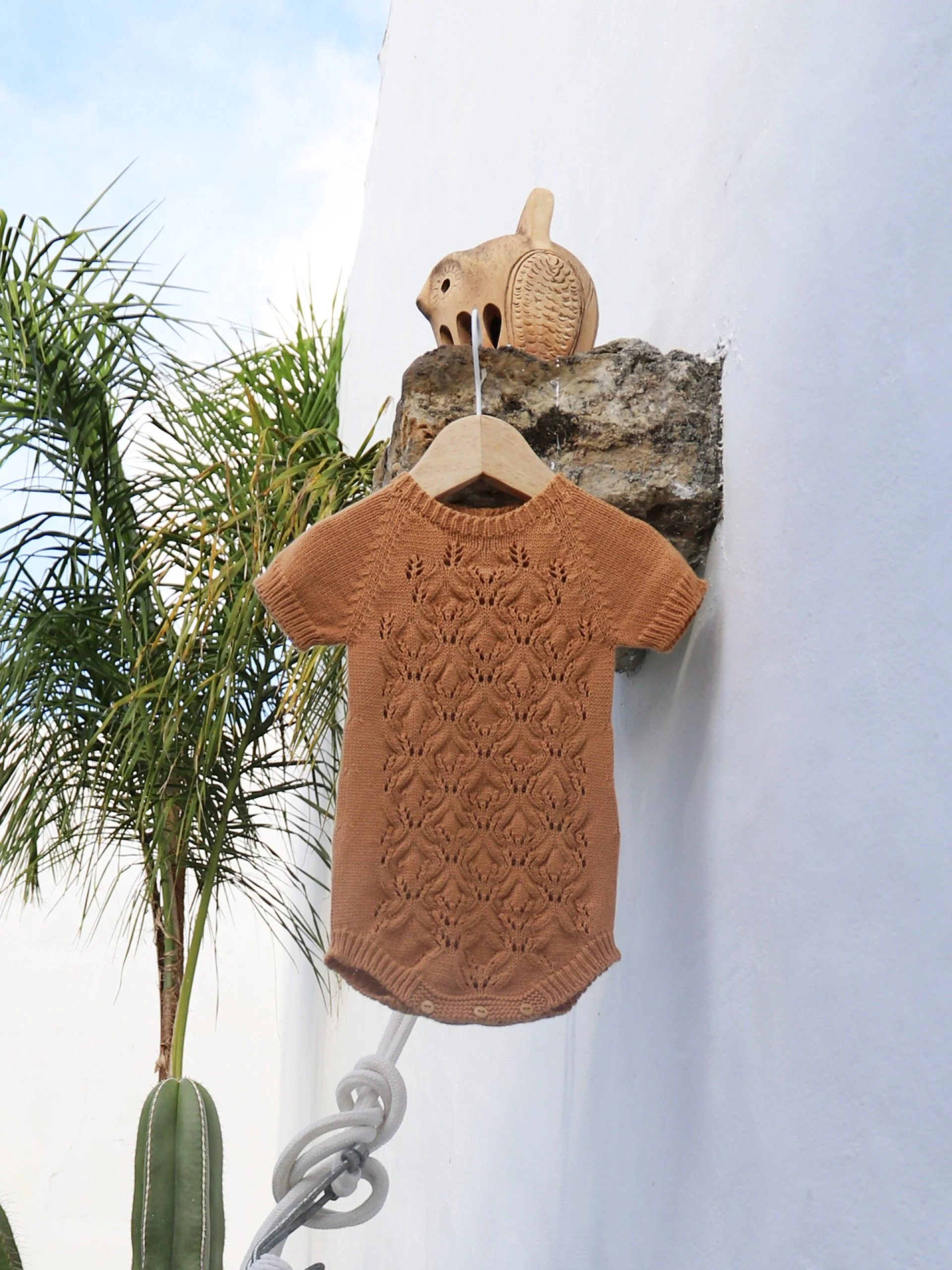 Body a maglia in cotone organico - immagine 3