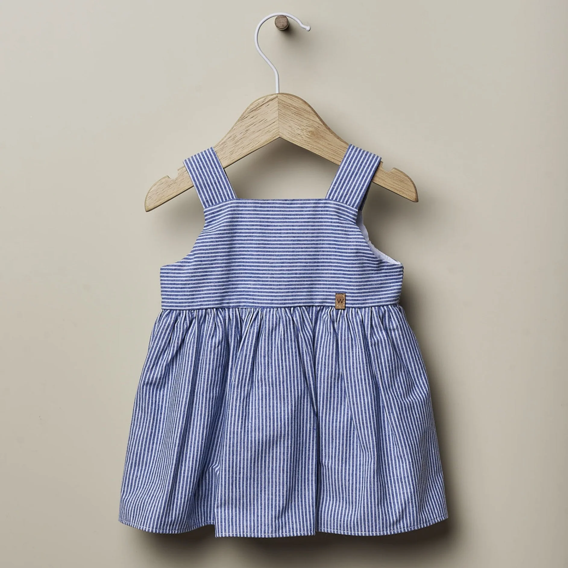 Abito a righe in cotone per bimba - immagine 2