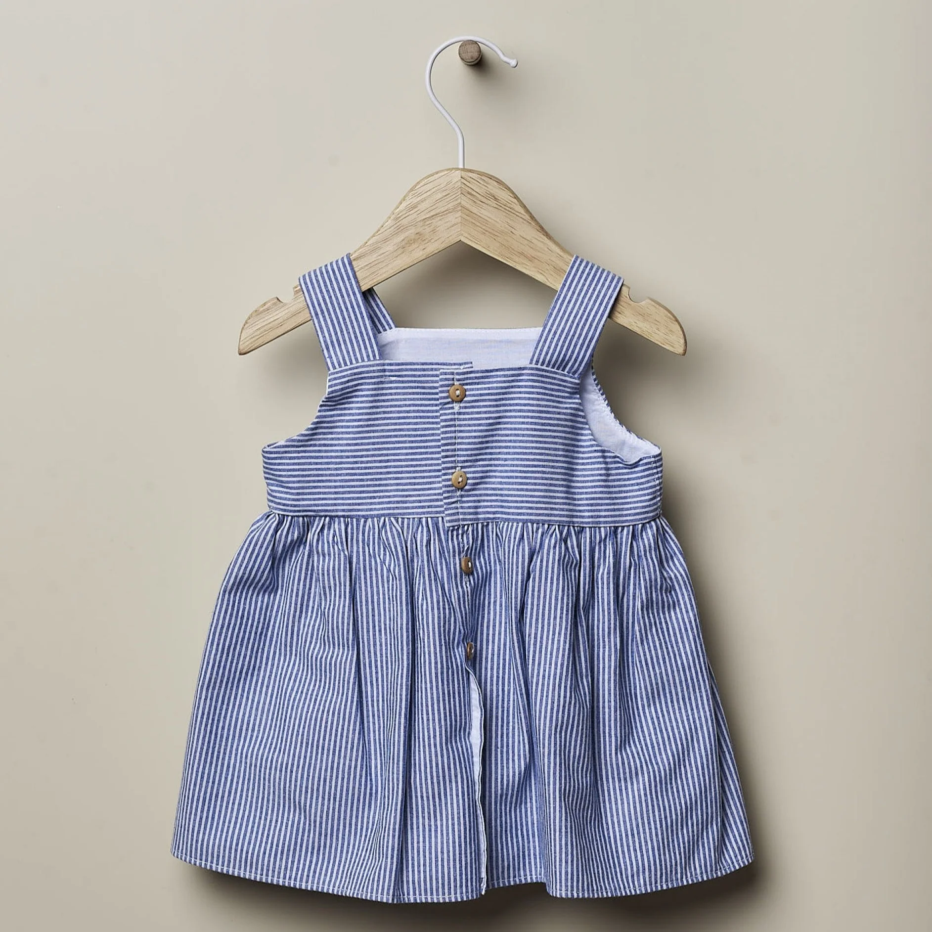 Abito a righe in cotone per bimba - immagine 4