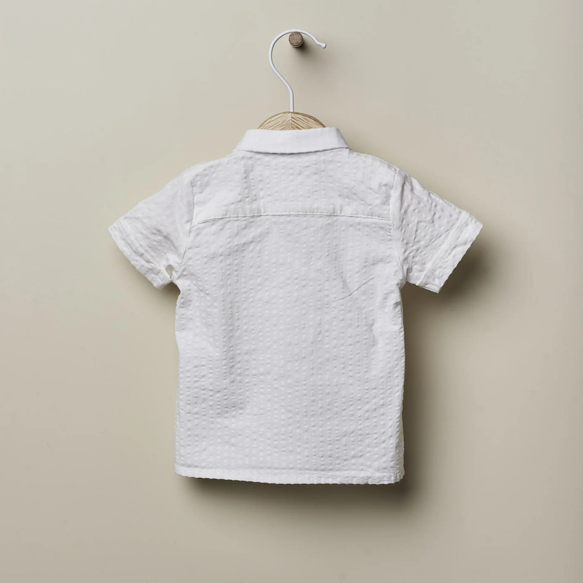 Camicia in cotone a maniche corte - immagine 3