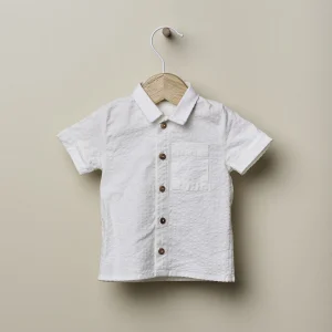 Camicia in cotone a maniche corte