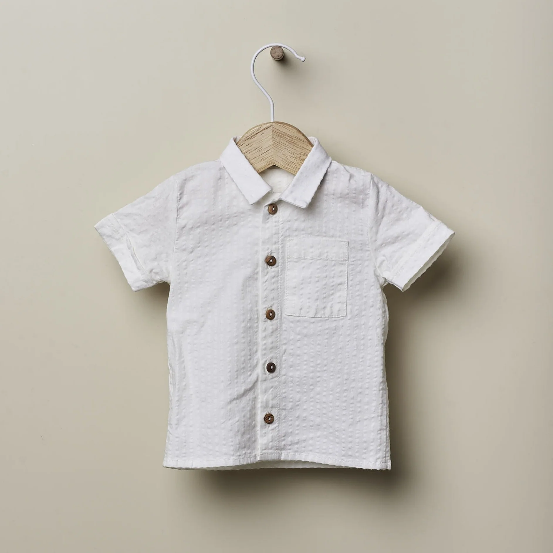 Camicia in cotone a maniche corte - immagine 2