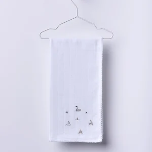 Wedoble Mussola in Cotone Ricamata Barchette