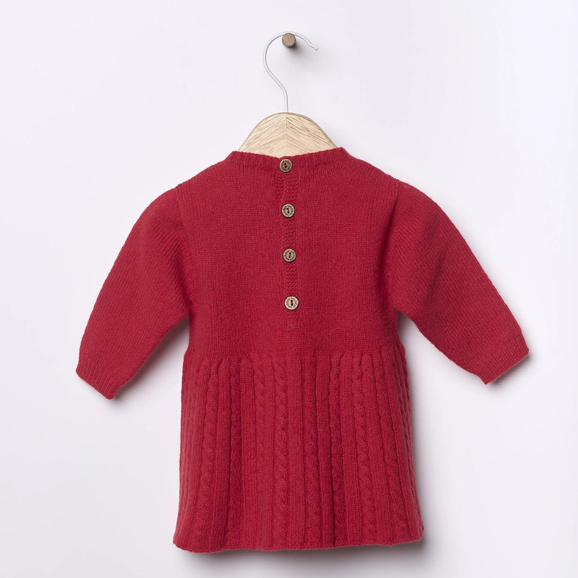 Abito in lana merinos extra fine Rosso - immagine 5