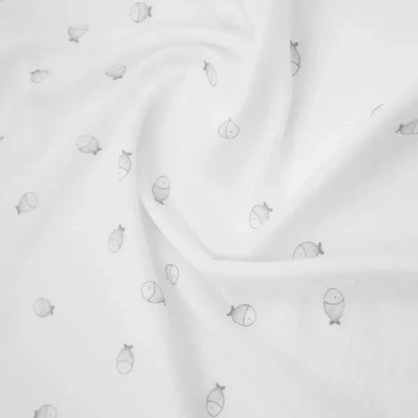 Swaddle Muslin Medium multi-uso 70x70cm 3-Pack - FISHES 242 - immagine 3