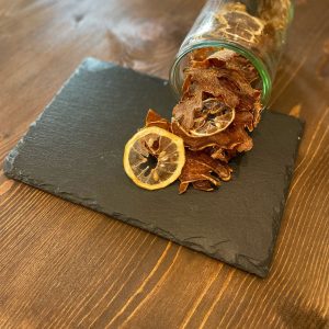 Zenzero e limone in chips bio disidratati