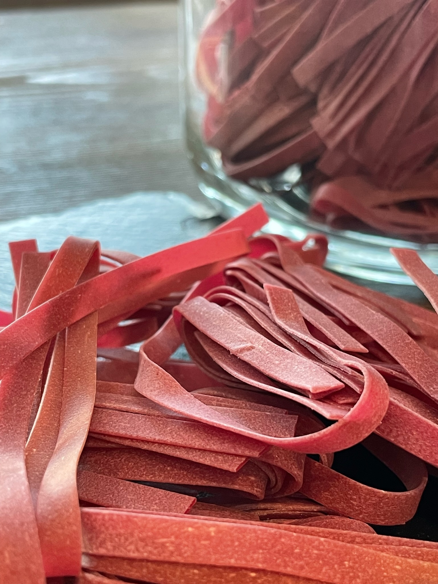 Tagliatelle alla barbabietola bio - immagine 2