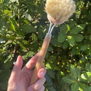 Spazzola per piatti in legno e Tampico