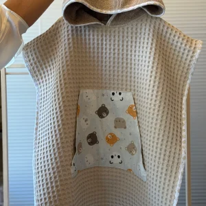 Accappatoio Nido d’ape cappuccio in Spugna