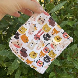 Salviette lavabili in bambù e cotone per bebè