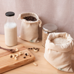 Sacchetto in 100% cotone biologico