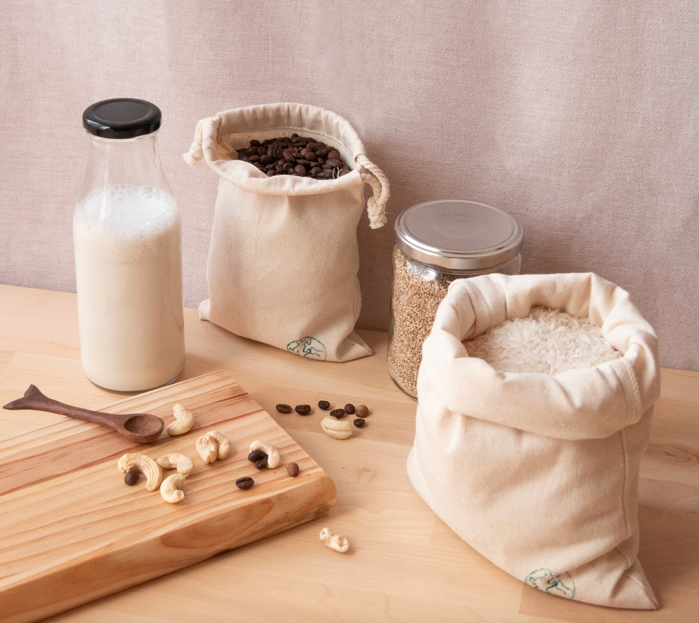 Sacchetto in 100% cotone biologico