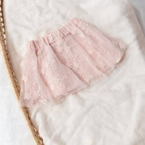 Gonna con embroidery - Water Pink 77