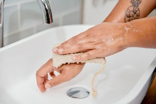 Sacchettino porta sapone in sisal - immagine 3