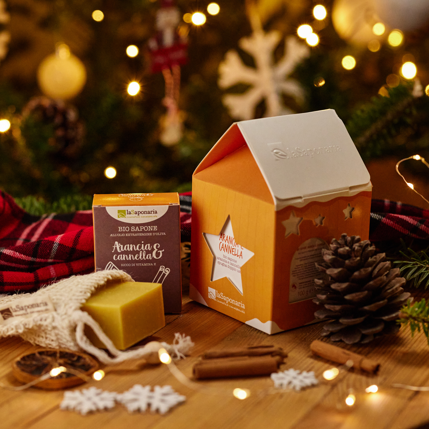 Lanterna ARANCIA e CANNELLA – La Saponaria - immagine 2