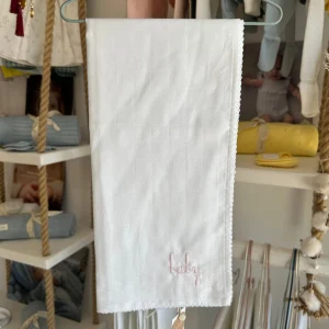 Wedoble Mussola in Cotone Ricamata Baby Rosa