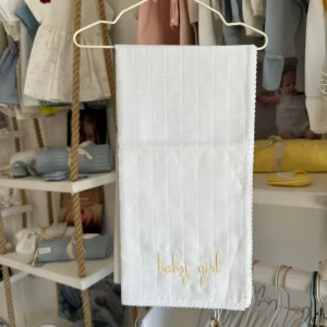 Wedoble Mussola in Cotone Ricamata Baby Girl  Giallo