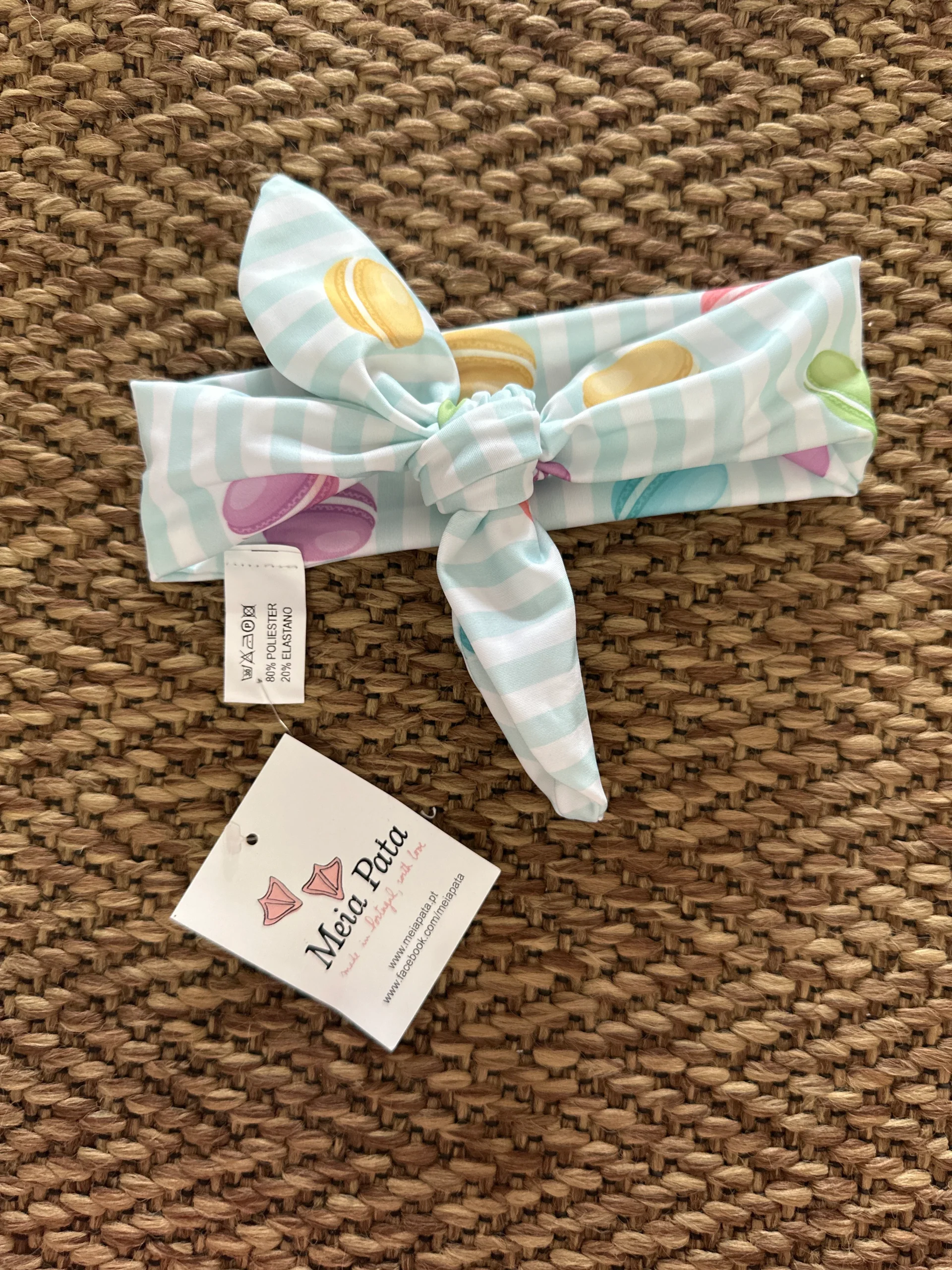 Fascia per capelli in poliestere Macarons - immagine 3