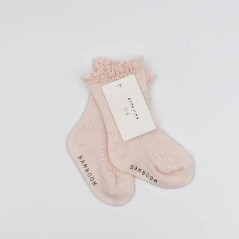 Calza bimbo con Pizzo in Bambù - immagine 4