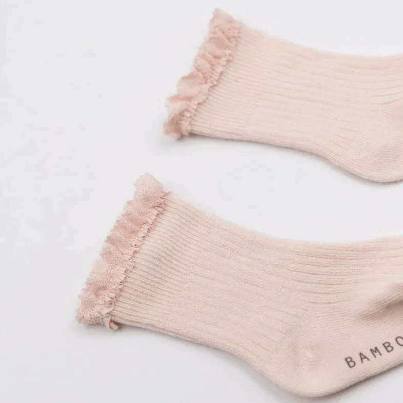 Calza bimbo con Pizzo in Bambù - immagine 8