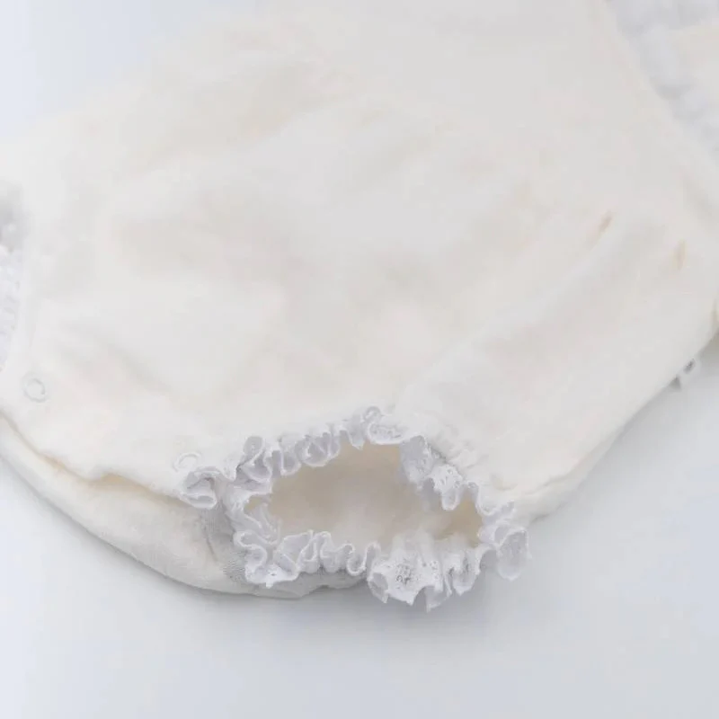 Pagliaccetto con pizzo - Bianco 61 - immagine 4