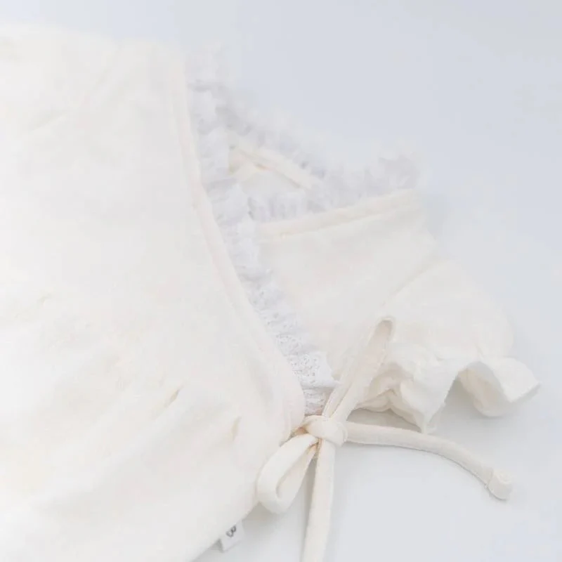 Pagliaccetto con pizzo - Bianco 61 - immagine 5