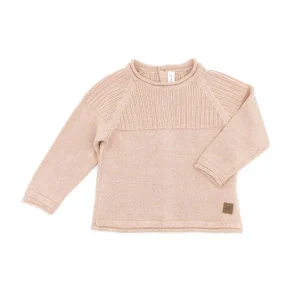 Maglia apertura dietro a costine - ROSA 04