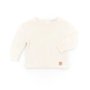 Maglia apertura dietro mini pom-pom - BIANCO 31