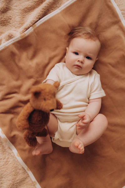 Body a manica corta in Lana e Seta – Wooly Organic - immagine 3