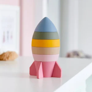 Gioco Impilabile Razzo in silicone – Terra