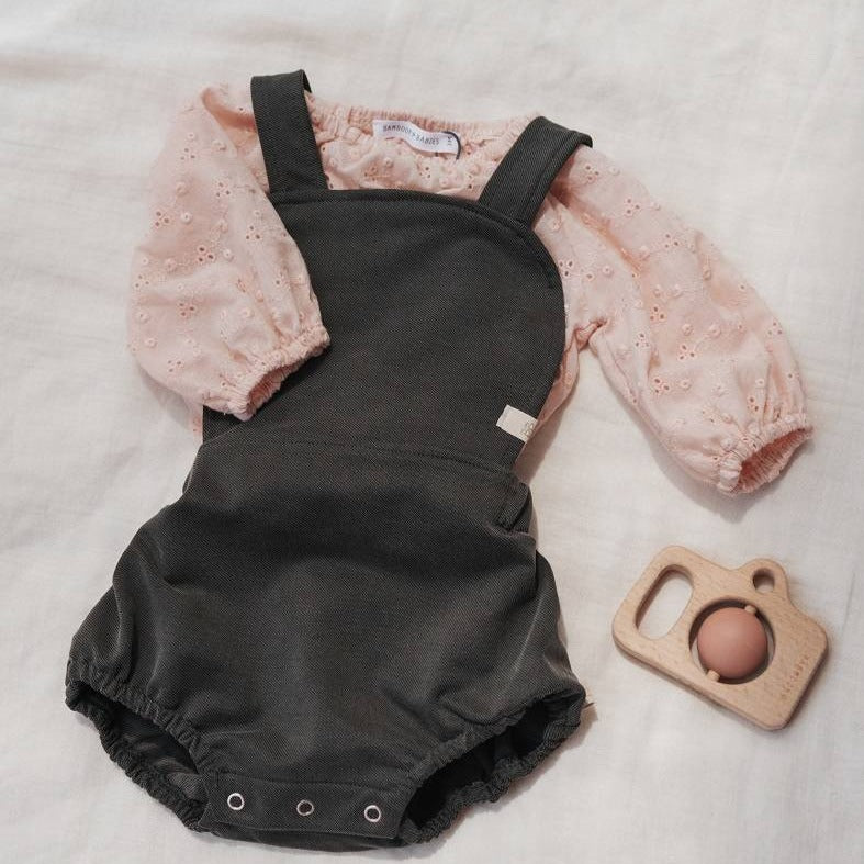 Salopette estiva bimba - JEANS ANTRACITE 816 - immagine 3