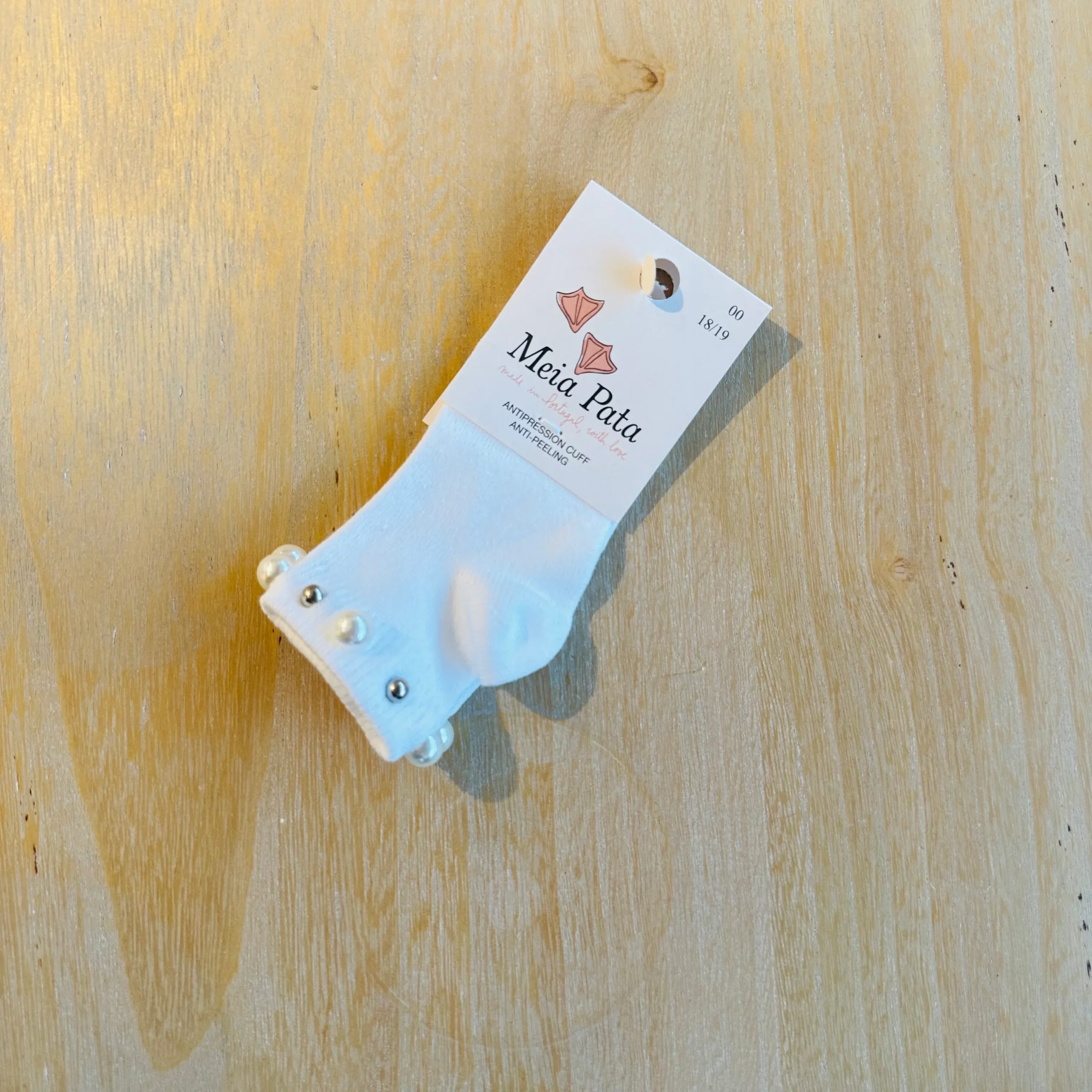 Calze Basse bimba con perline in cotone Meia Pata - immagine 2