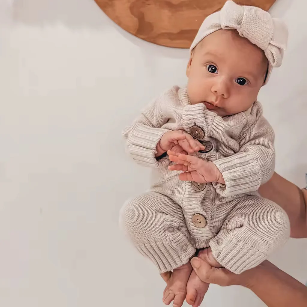 Tutina “Noa” con Cappellino Pompon,Caldo Cotone 100% Biologico 🧸☁️✨ - immagine 8