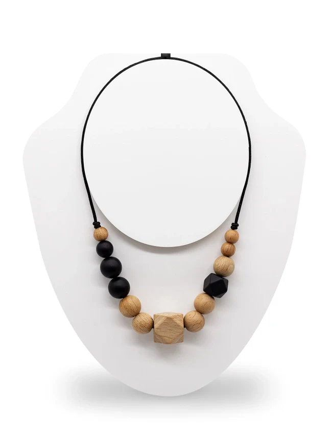 Set collana e bracciale rigido - Beachwood black - immagine 4