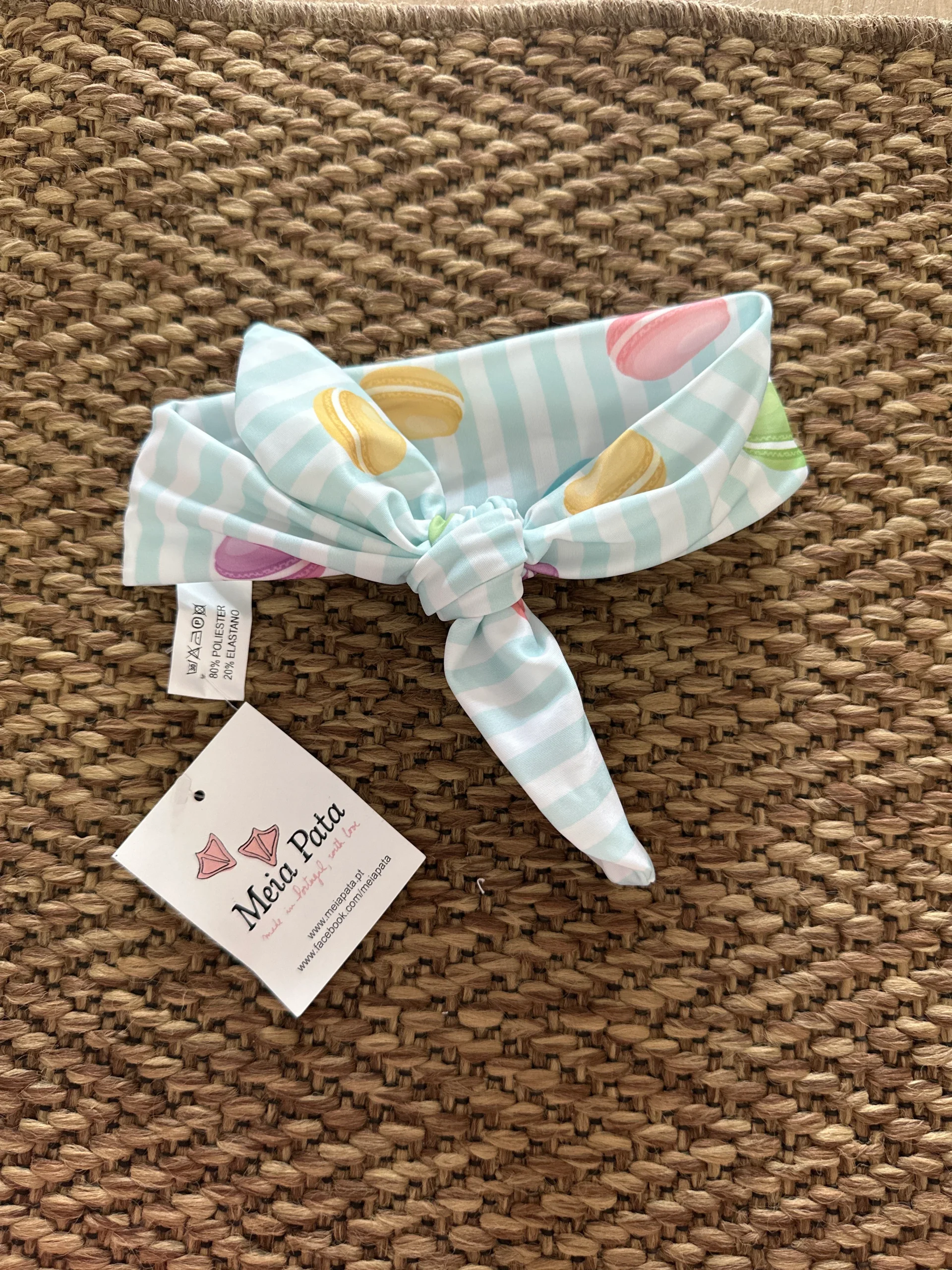 Fascia per capelli in poliestere Macarons - immagine 2