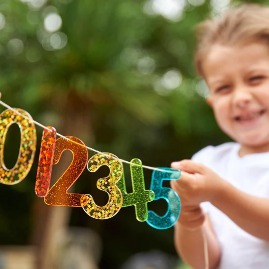 Set Numeri glitterati per Lavagna Luminosa - immagine 4